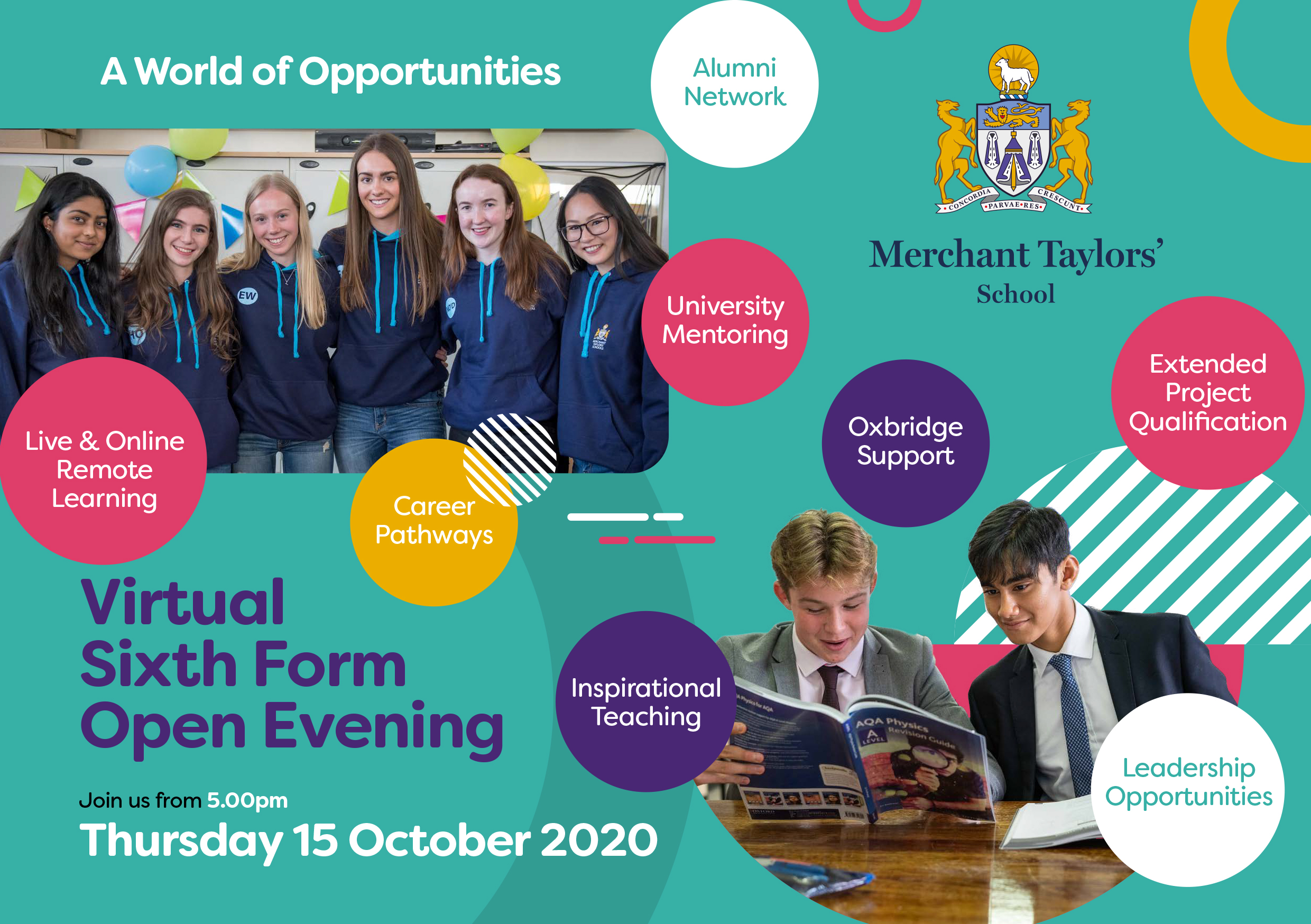 Virtual Sixth Form Open Evening Merchant Taylors' School